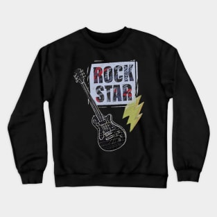 Rock star guitar Crewneck Sweatshirt